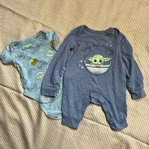 Two Star Wars onesies - 0-3 months